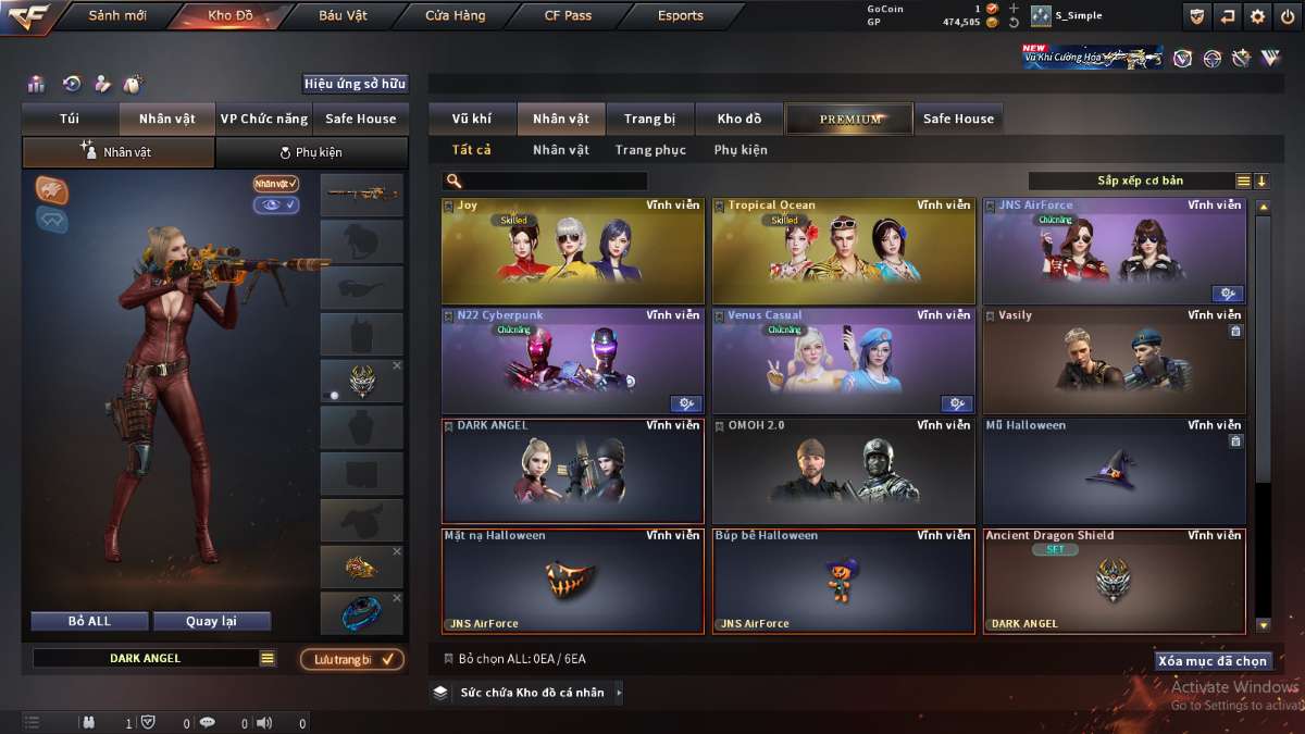 shop acc cf uy tin gia re